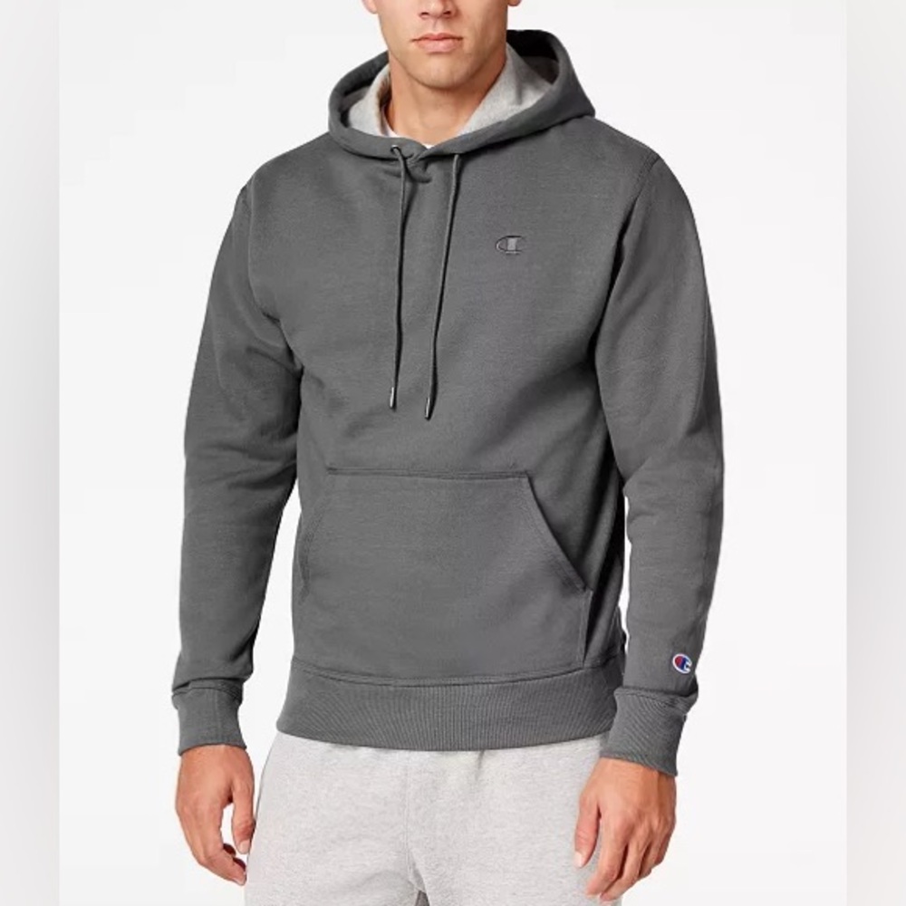 Men’s Champion Granite Heather Hoodie (Medium)